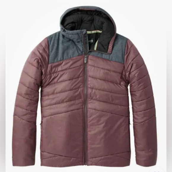 Smartwool Smartloft 150 Hoodie Jacket merino wool puffy woodsmoke NWT Men’s XL - Picture 3 of 13